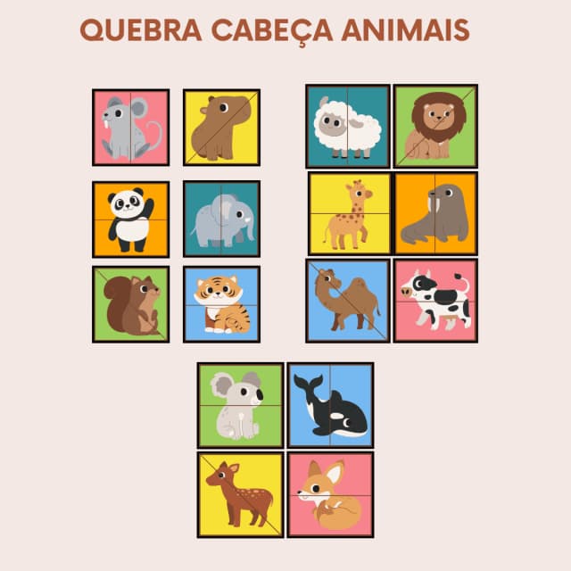 quebra-cabeca-animais