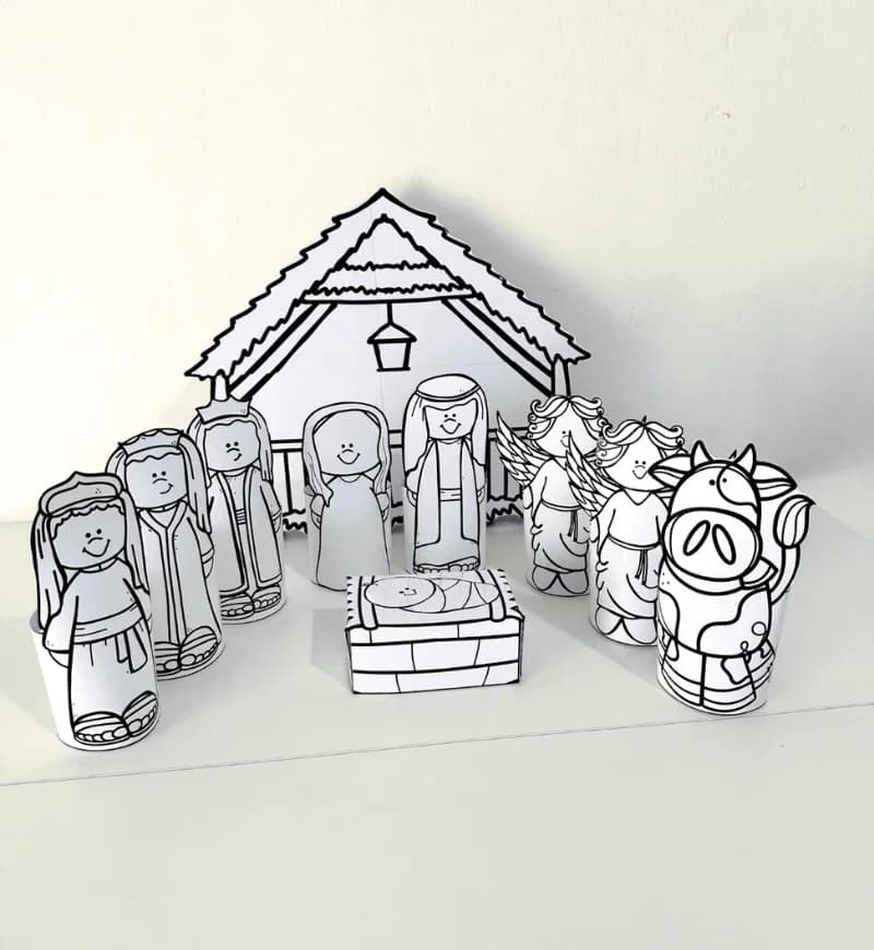presepio-3d-para-colorir