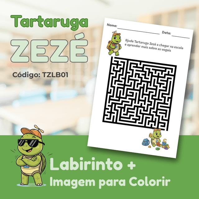 Capa Atividades Tartaruga Zezé.png