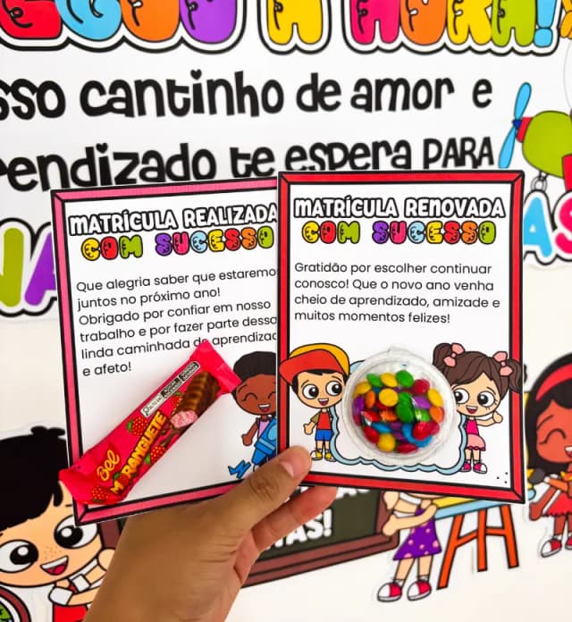 lembrancinha matrícula educação infantil.webp
