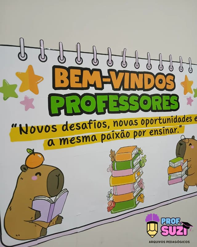 Fotos painel bem-vindos professores capivara 3.png