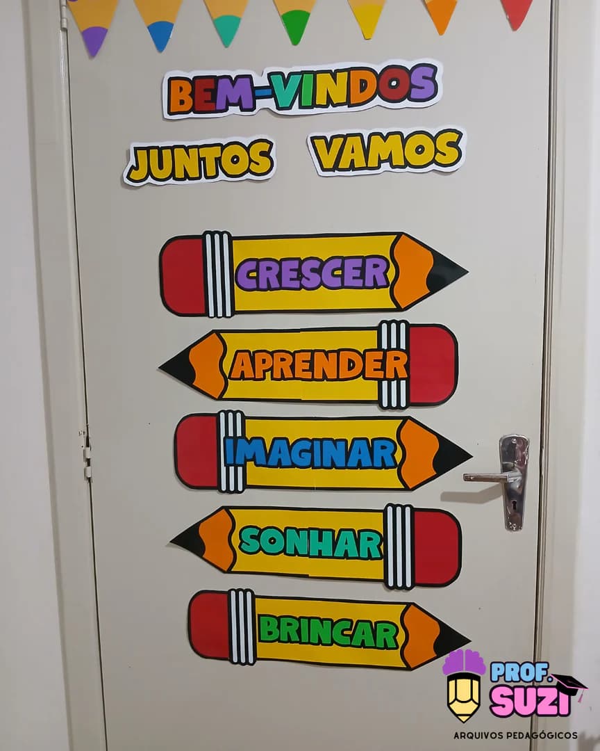 Fotos painel de porta bem-vindos lápis  2.png