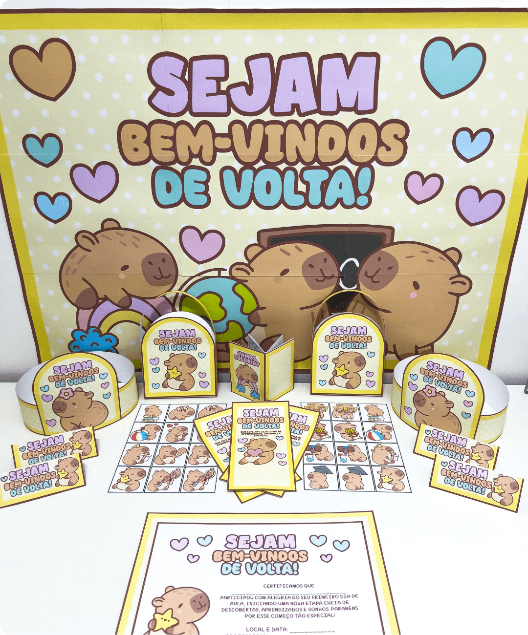 painel volta às aulas tema capivara.png