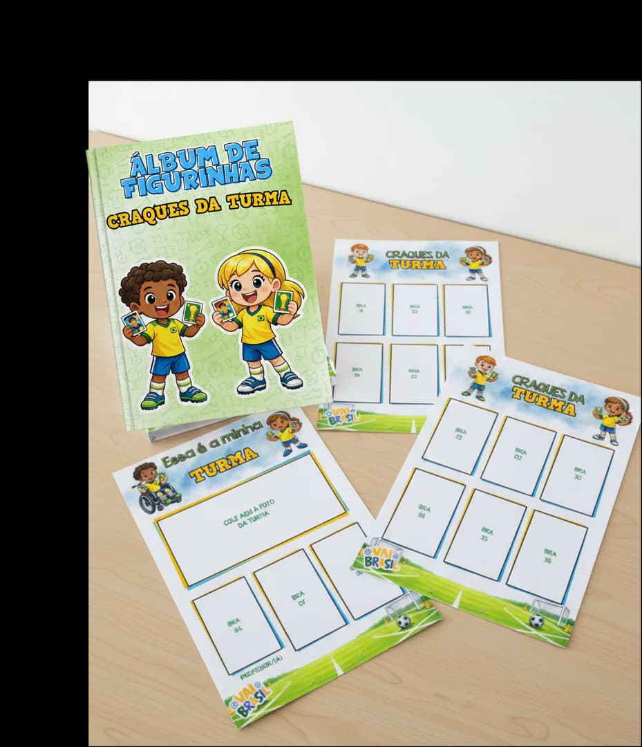 Álbum de figurinha da copa futebol Brasil ilustrado verde e amarelo (12).png