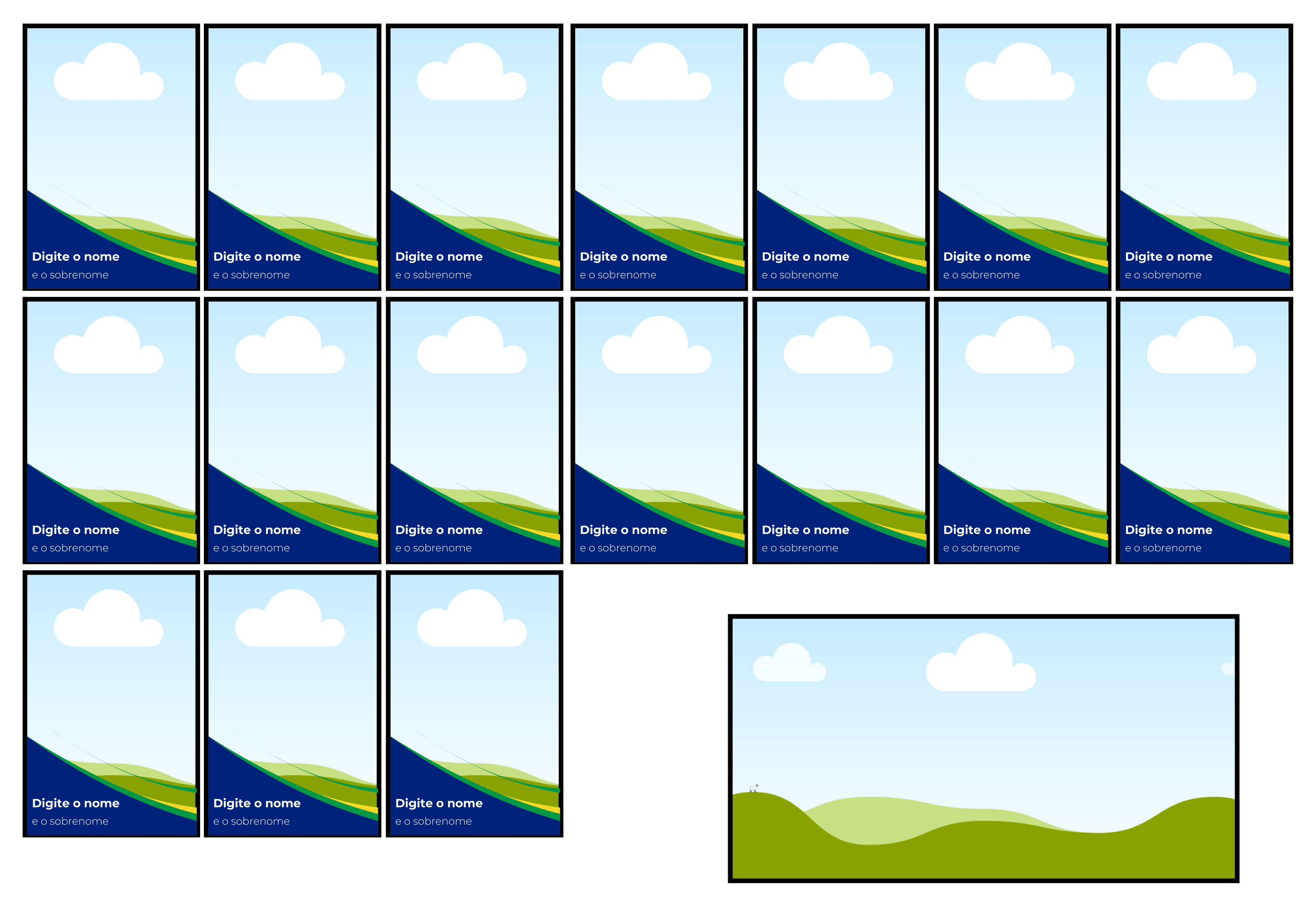 Álbum de figurinha da copa futebol Brasil ilustrado verde e amarelo (14).png