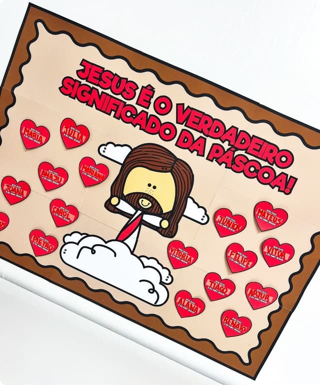 Atividade Páscoa Cristã PDF, Painel Pedagógico Páscoa, Recursos para Ministério Infantil, Atividade Colaborativa para Imprimir, Lembrancinha Páscoa Cristã, Significado da Páscoa para Crianças, Painel colaborativo cristão .jpg