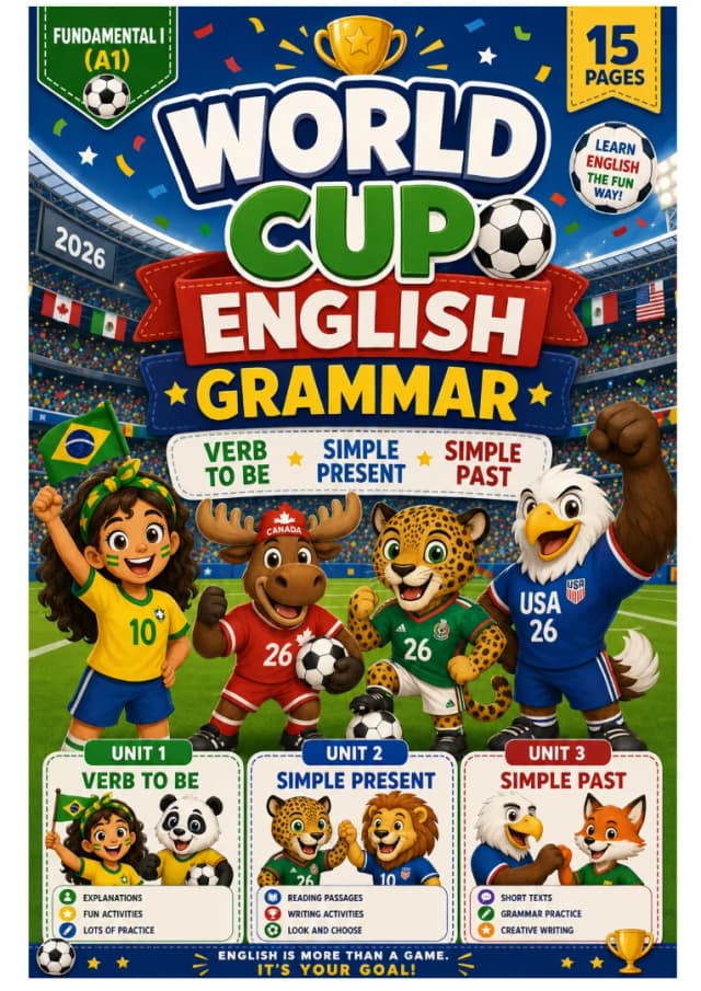 World cup grammar pack- to be, simple present and past.webp