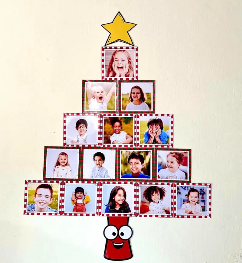 árvore de natal montada com fotos.webp