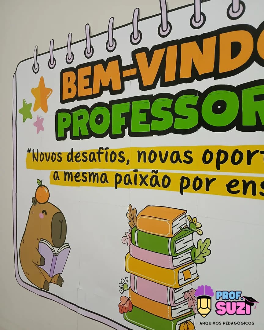 Fotos painel bem-vindos professores capivara 4.png
