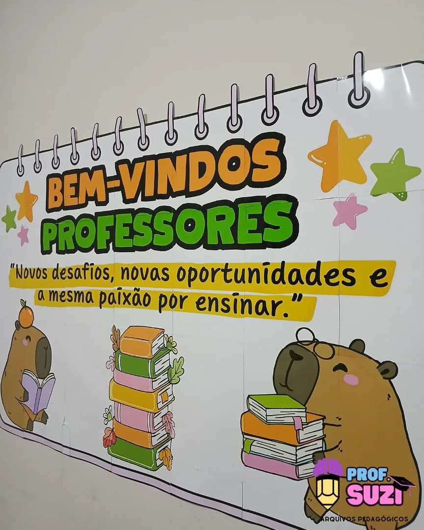 Fotos painel bem-vindos professores capivara 5.png