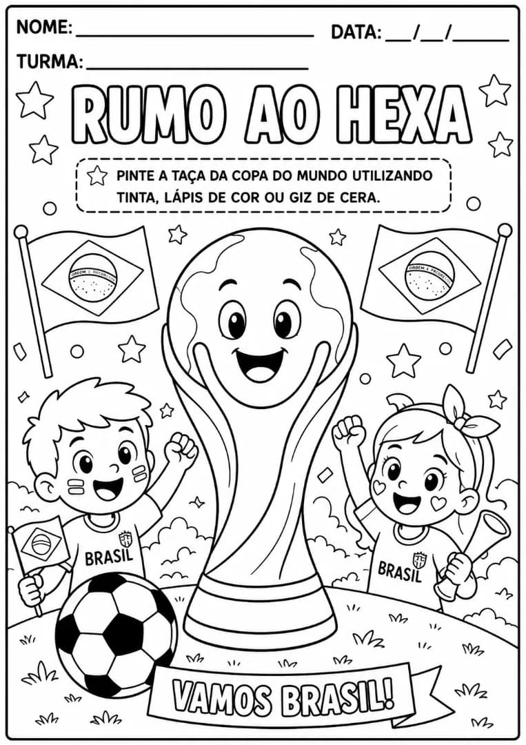 RUMO AO HEXA PINTE A TAÇA DA COPA DO MUNDO UTILIZANDO TINTA, LÁPIS DE COR OU GIZ DE CERA..webp
