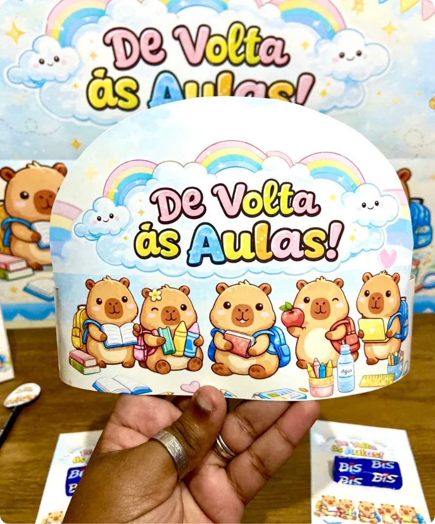 Kit volta às aulas capivara.webp