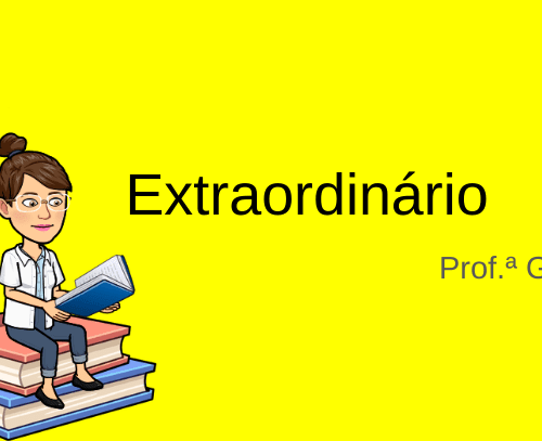 Atividade filme Extraordinário