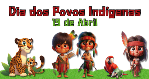 Painel Dia dos Povos Indígenas pronto para imprimir