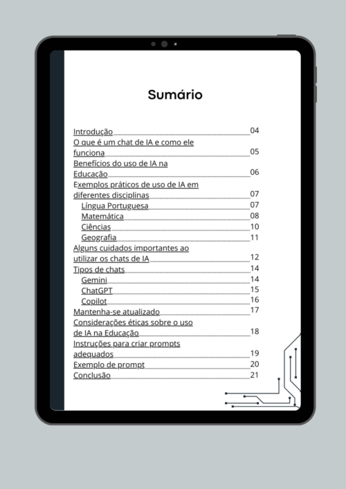 Inteligência Artificial na Educação E-book