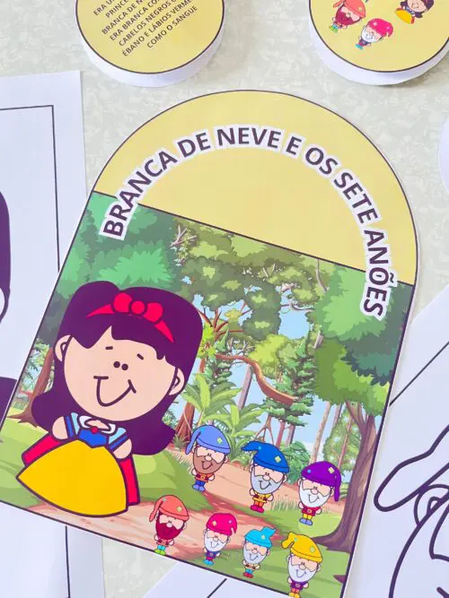 Atividades educativas Branca de Neve Material didático Branca de Neve Recursos pedagógicos Branca de Neve Projeto Branca de Neve educação infantil História Branca de Neve educação infantil Atividades lúdicas Branca de Neve Ensino de Branca de Neve