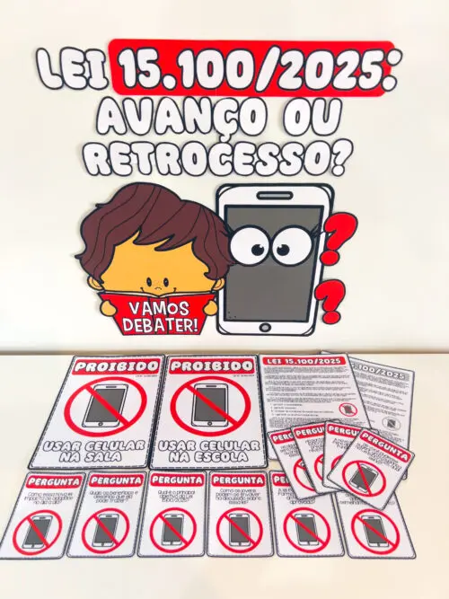 "Lei de Restrição ao Celular nas Escolas" "Proibição de Celulares em Sala de Aula" "Impactos do Uso de Celulares na Educação" "Debate sobre Celulares nas Escolas" "Material Pedagógico sobre Uso de Celulares" "Educação e Tecnologia" "Saúde Mental e Uso de Celulares" "Regulamentação do Uso de Celulares nas Escolas" "Lei 15.100/2025"