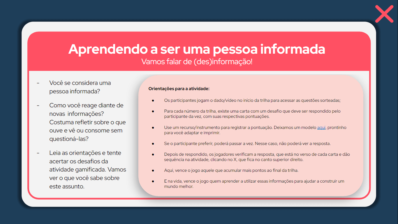 Jogo de trilha no Google Slides 