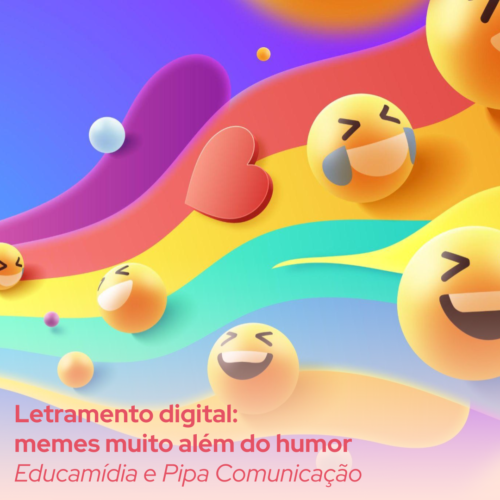 Capa do material Letramento digital: memes muito além do humor