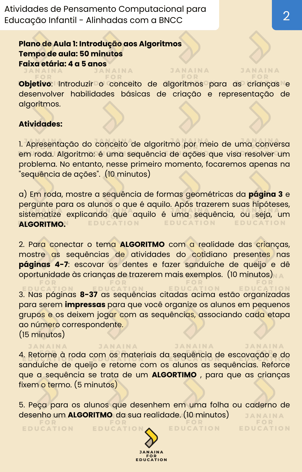 Problemas frequentes no cotidiano - Planos de aula - 1º ano