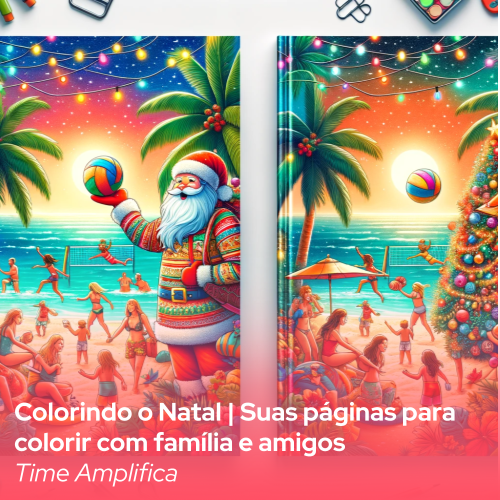 Capa do material Colorindo o Natal | Suas páginas para colorir com família e amigos
