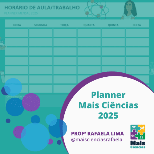 Capa do Planner Mais Ciências 2025