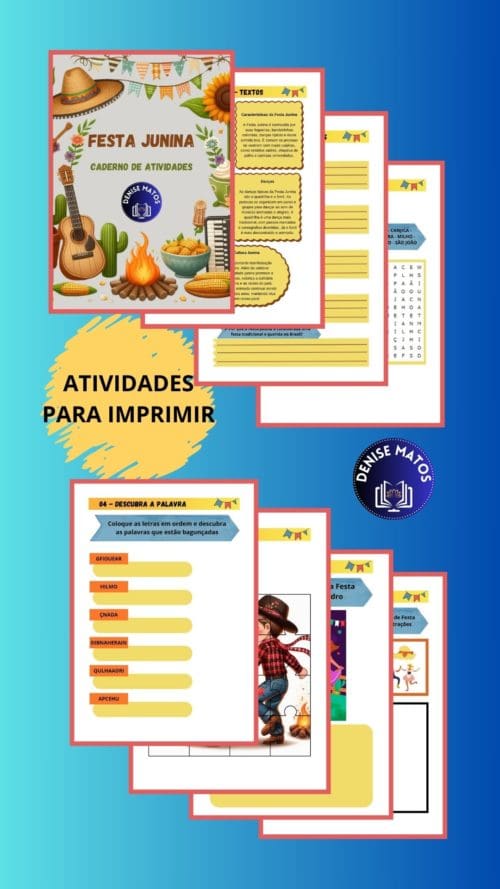 Atividade Festa Junina para imprimir