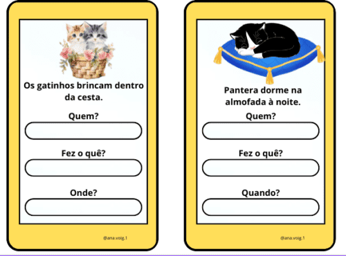 Fichas de interpretação