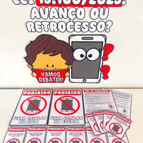 "Lei de Restrição ao Celular nas Escolas" "Proibição de Celulares em Sala de Aula" "Impactos do Uso de Celulares na Educação" "Debate sobre Celulares nas Escolas" "Material Pedagógico sobre Uso de Celulares" "Educação e Tecnologia" "Saúde Mental e Uso de Celulares" "Regulamentação do Uso de Celulares nas Escolas" "Lei 15.100/2025"