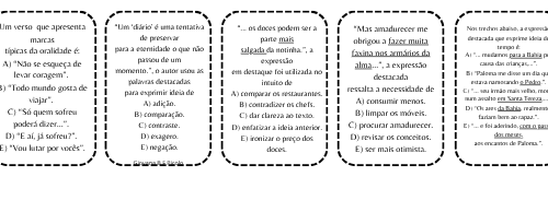 Tabuleiro descritores LP -múltipla escolha