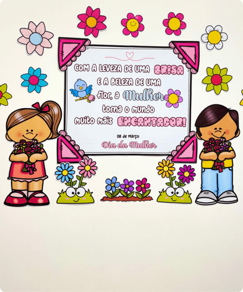 "Atividades Dia da Mulher PDF", "Comemoração Dia da Mulher nas Escolas", "Decoração Dia da Mulher para Escolas", "Educação e Dia da Mulher", "História do Dia da Mulher", "Material Pedagógico Dia Internacional da Mulher", "Painel Dia da Mulher PDF", "Painel Educativo Dia da Mulher", "Painel Pedagógico Dia Internacional da Mulher", "Plano de Aula Dia da Mulher", "Projetos Educacionais Dia da Mulher", "Recursos Didáticos Dia da Mulher"