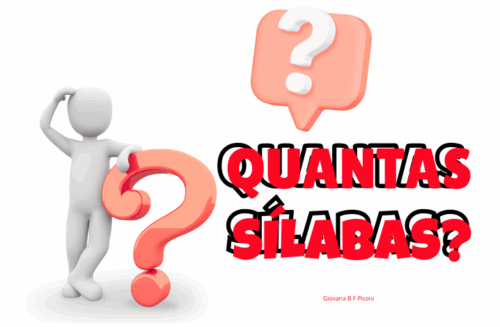 Marque as sílabas